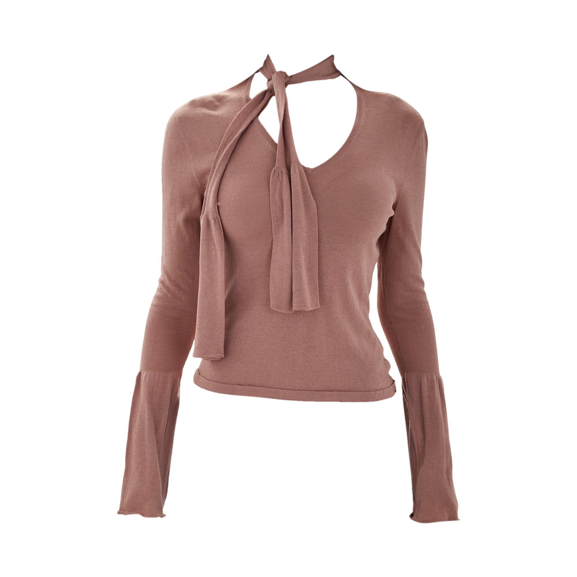 Gucci x Tom Ford Mauve Tie Top