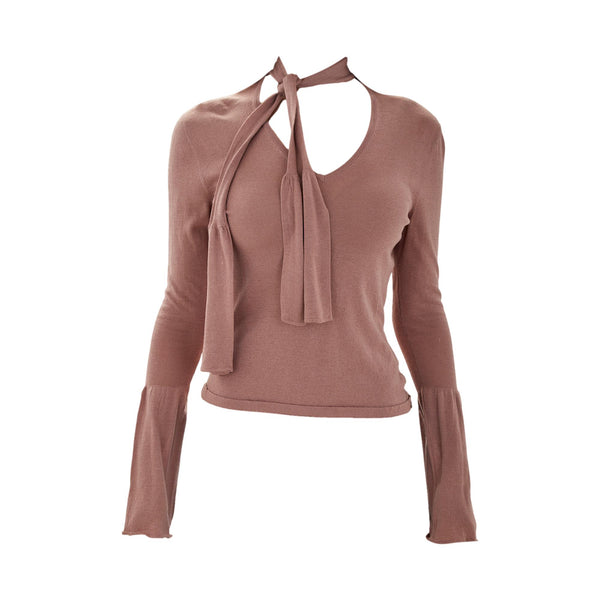 Gucci x Tom Ford Mauve Tie Top