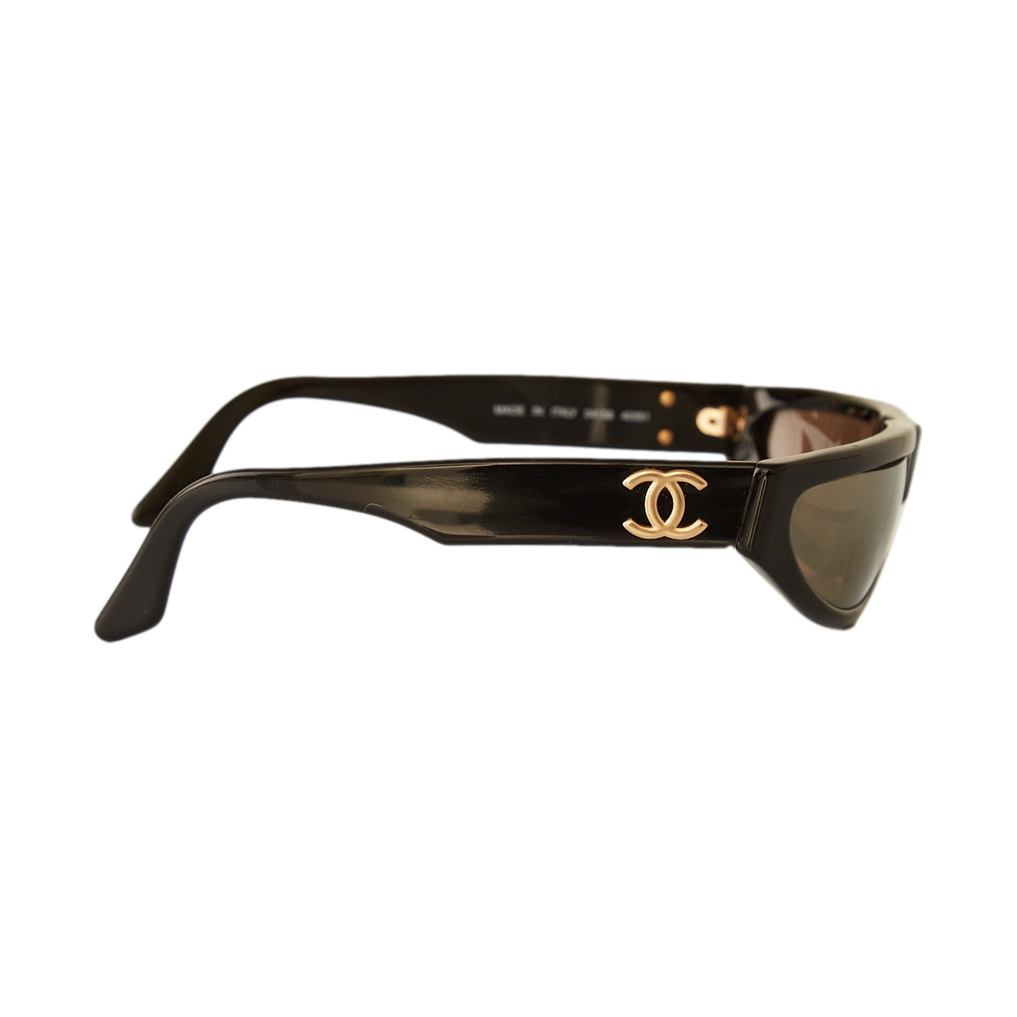 Chanel Black Logo Mini Sunglasses