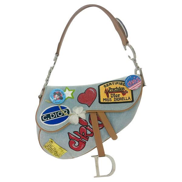 ディオール　ポシェット 最強に可愛い♪【Dior】《SADDLE》オブリーク チェーンポーチ (Dior
