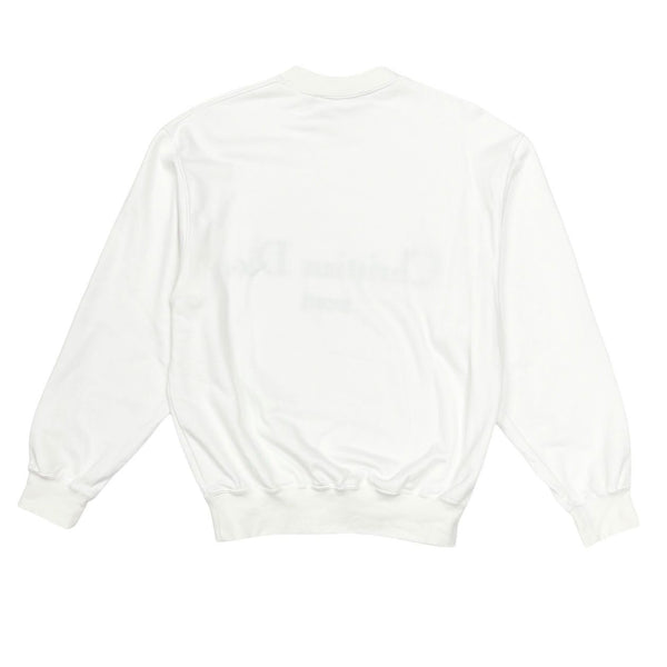 Christian Dior Sports White Embroidered Crew Sweatshirt