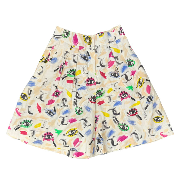 Chanel Eye Logo Print Shorts