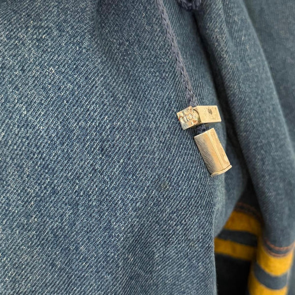 Dior 'J’adore' Denim Hooded Letterman Jacket