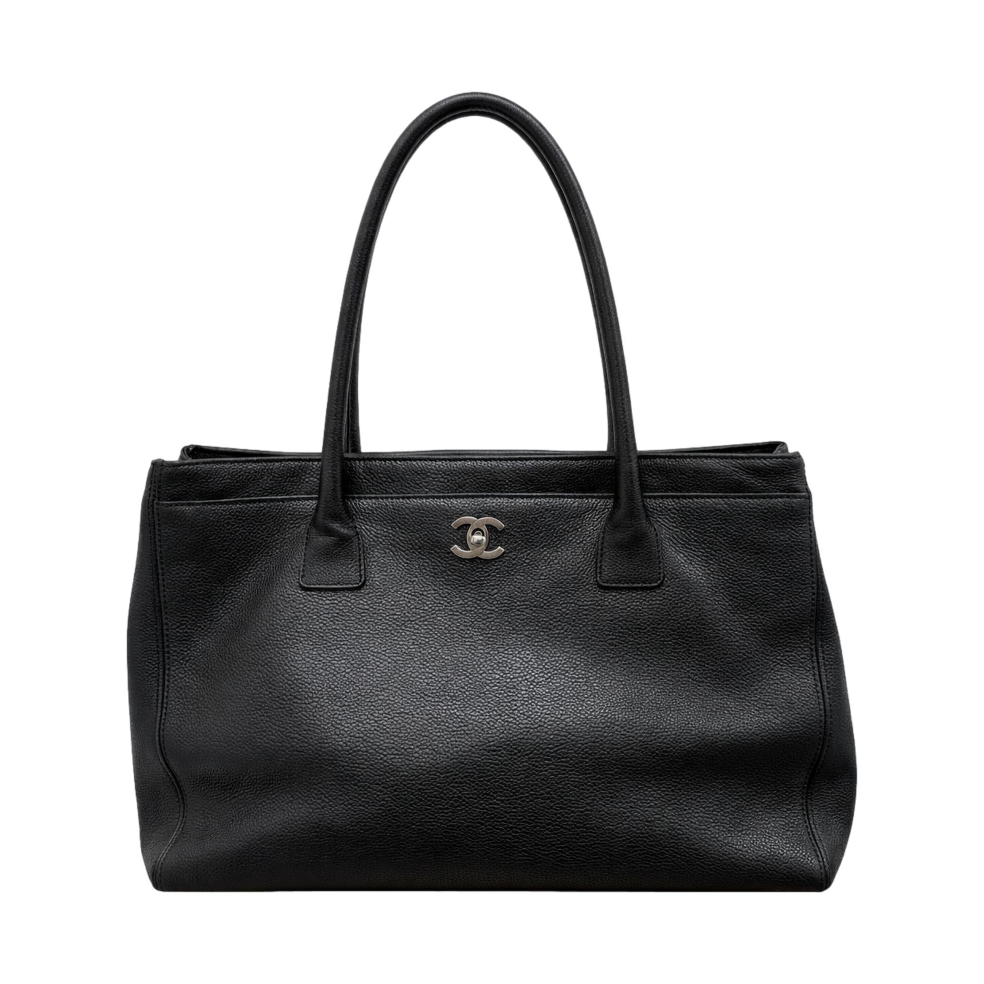 Chanel Black Caviar Cerf Tote