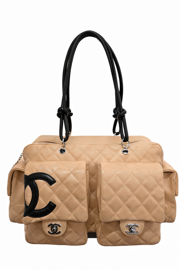 Chanel Tan Cambon Reporter Bag