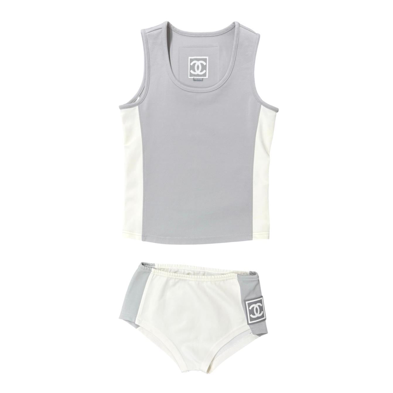 Chanel Logo Two Tone Sport Set