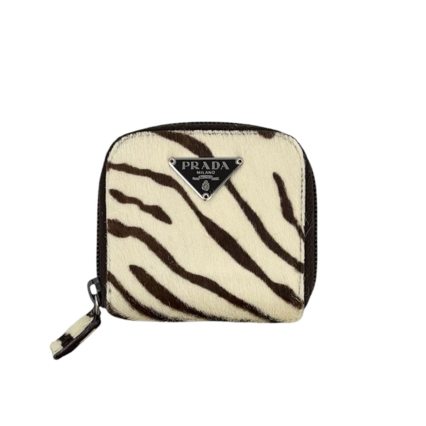 Prada Zebra Calfhair Wallet