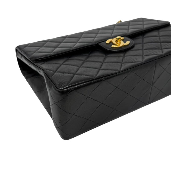 Chanel Black Jumbo Turnlock Flap Bag