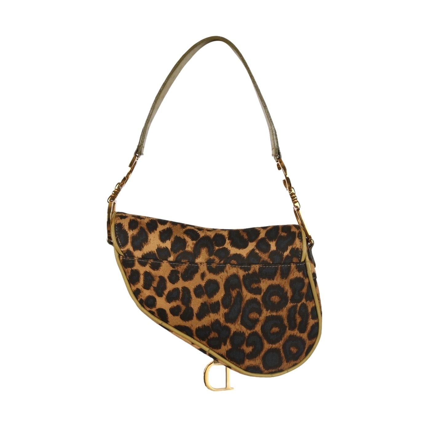 Dior Cheetah Mini Saddle Bag