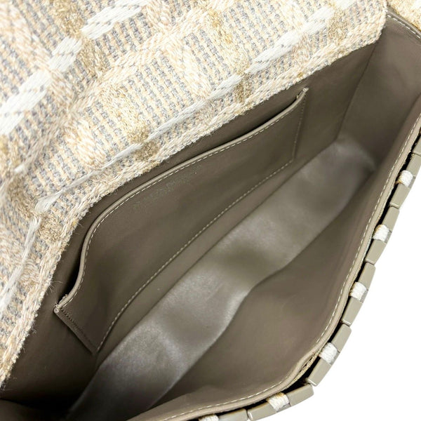 Chanel Grey Logo Shoulder Bag