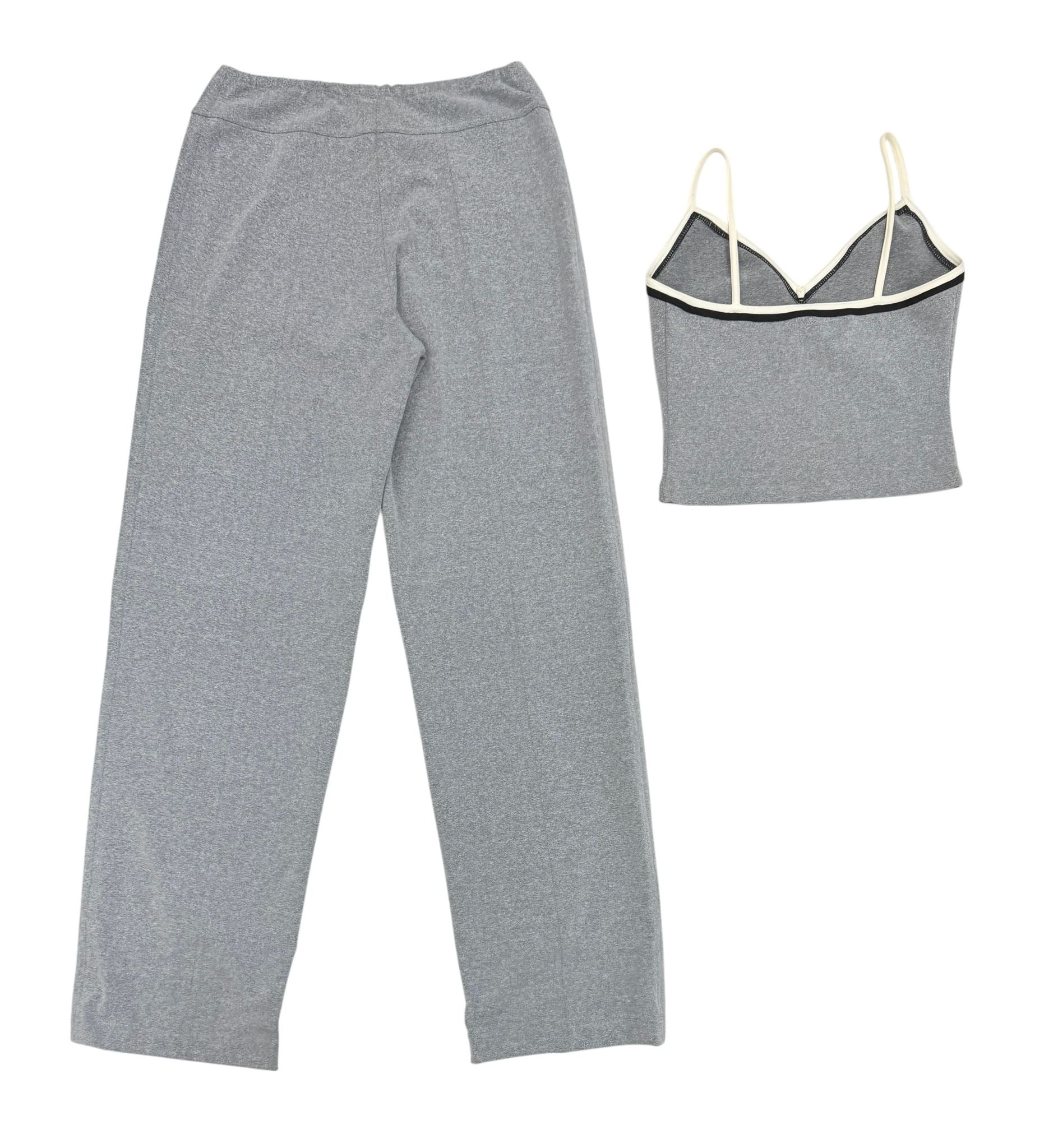 Chanel Grey Logo Sport Set