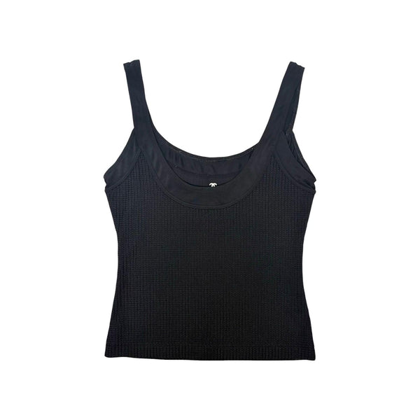Chanel Black Stretch Tank Top