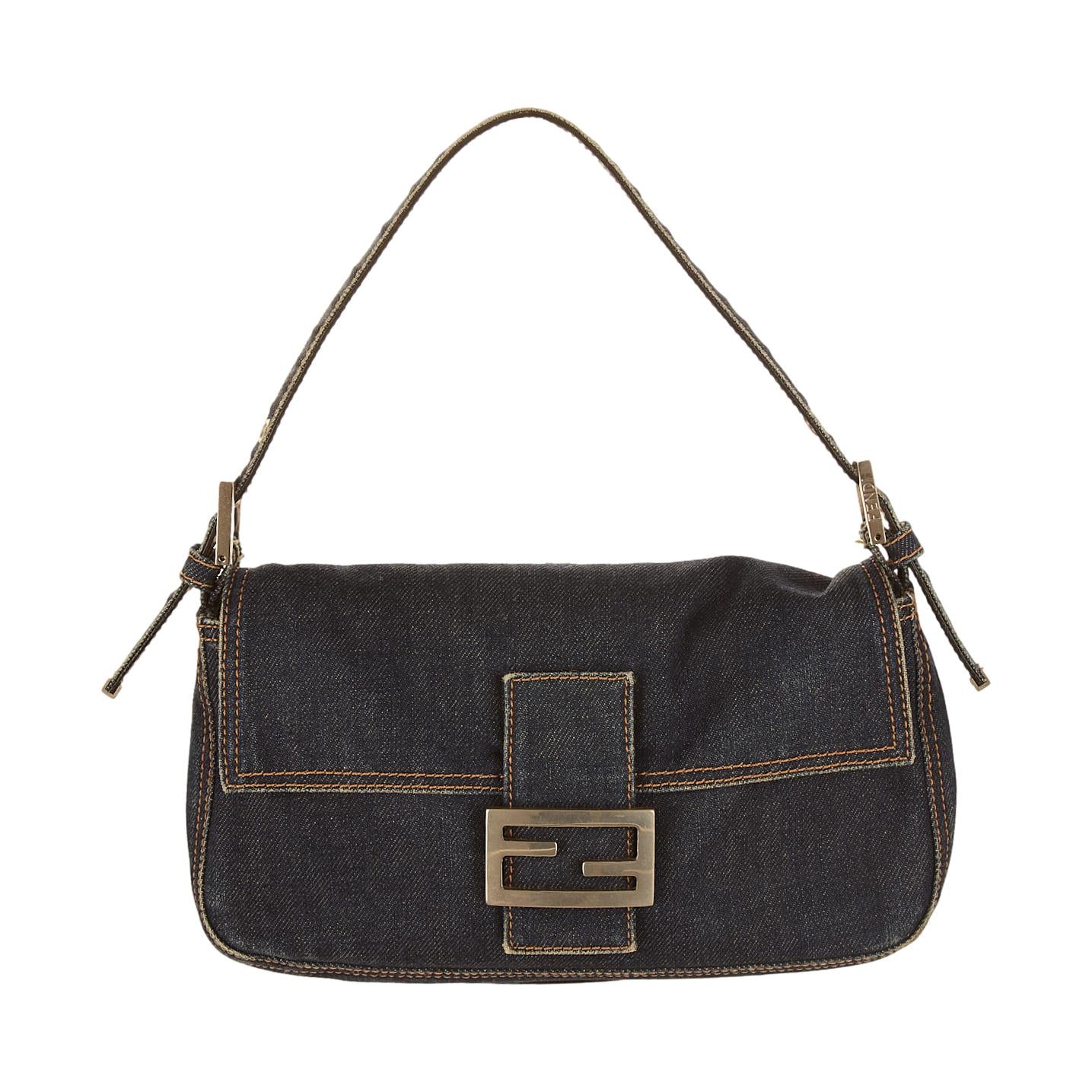 Fendi Denim Baguette Bag