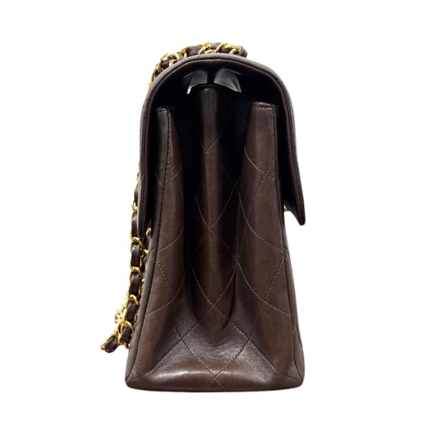 Chanel Brown Double Faced Flap Bag
