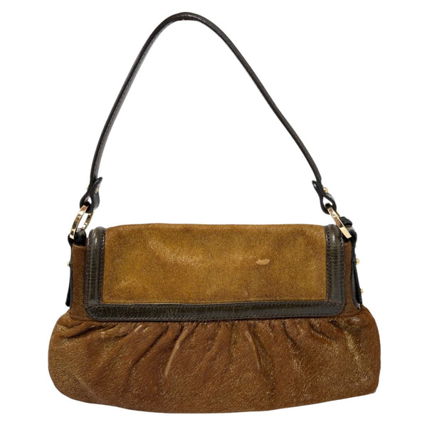 Fendi Brown Calf-hair Chef Bag