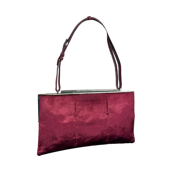 Gucci Red Velvet Shoulder Bag