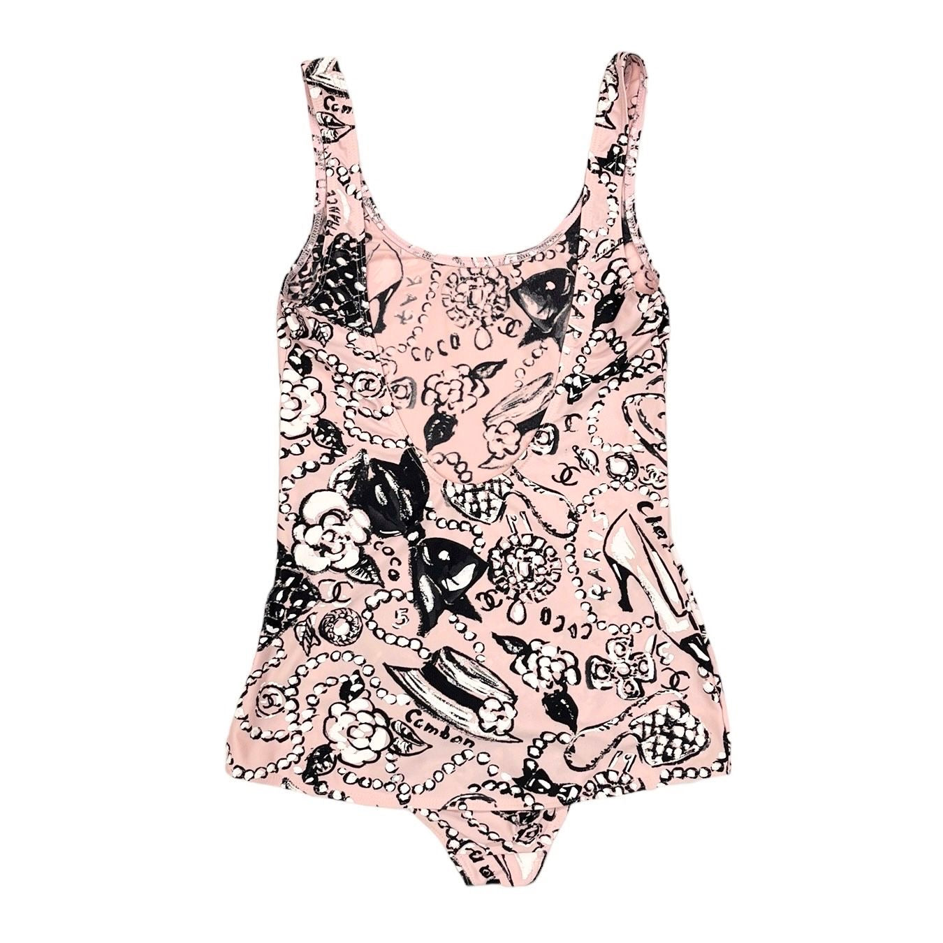 Chanel Pink Cambon Print One Piece