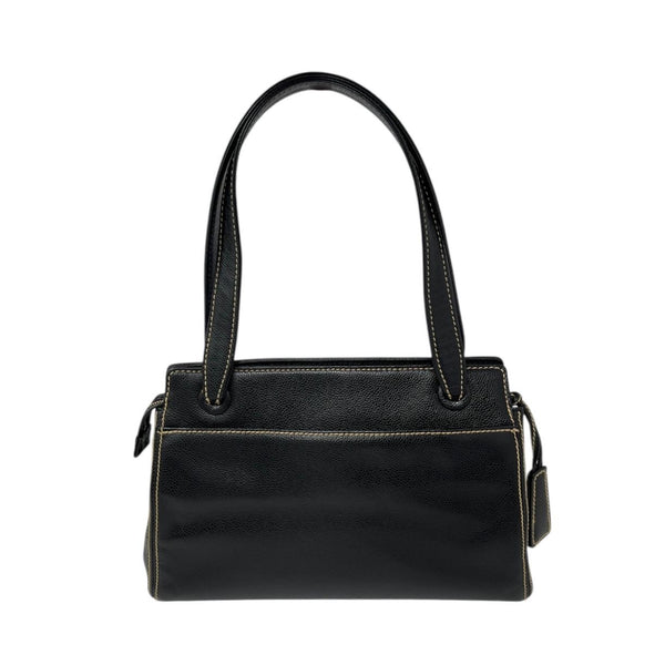 Chanel Black Contrast Stitch Caviar Bag