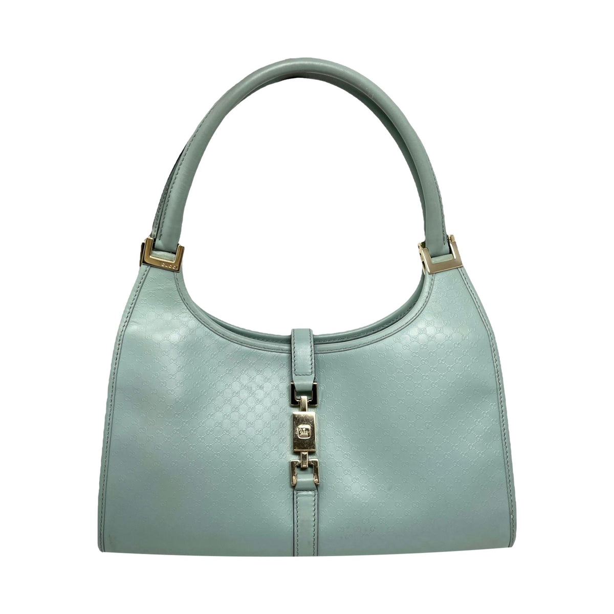 Gucci Baby Blue Logo Jackie Bag
