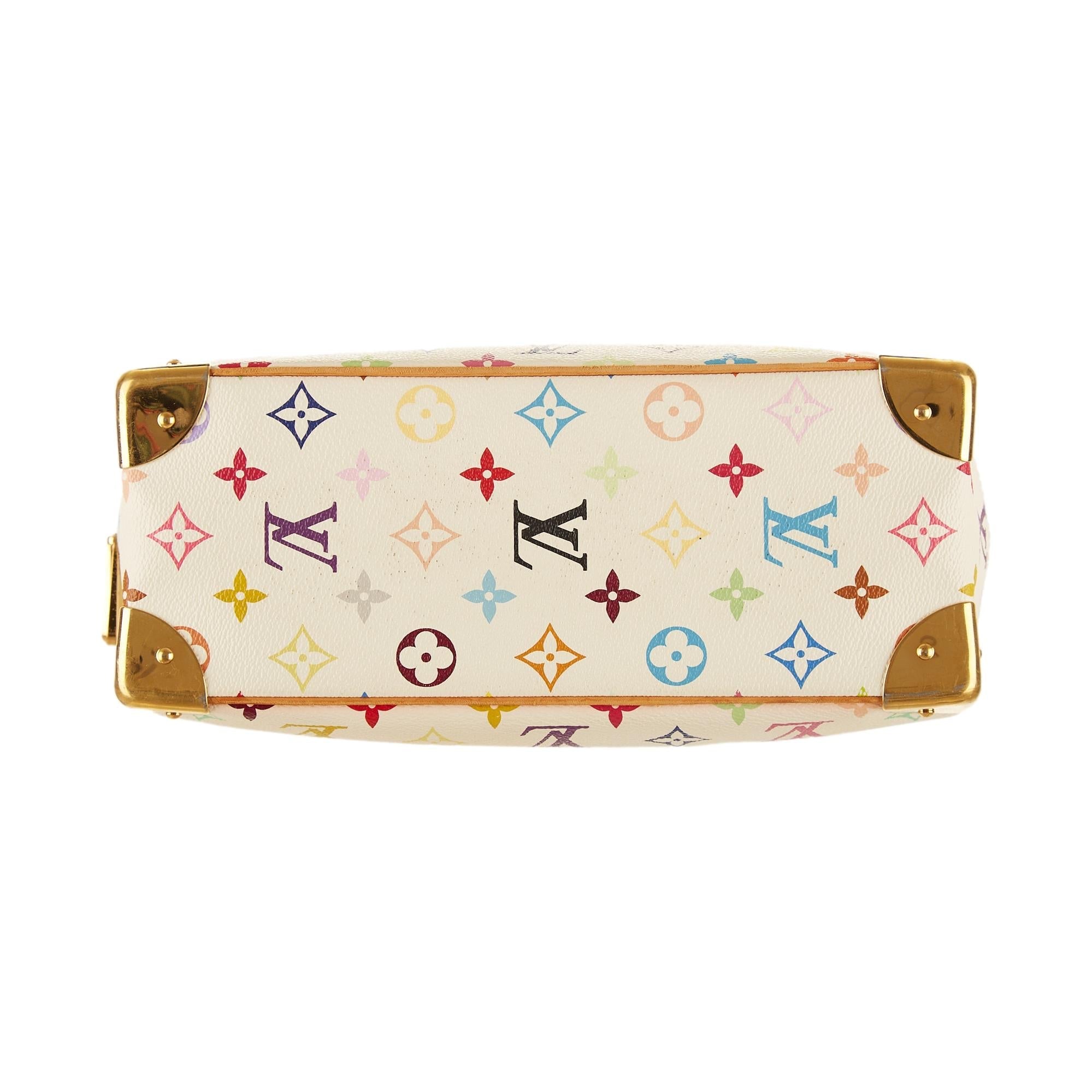 Louis Vuitton White Murakami Top Handle Bag