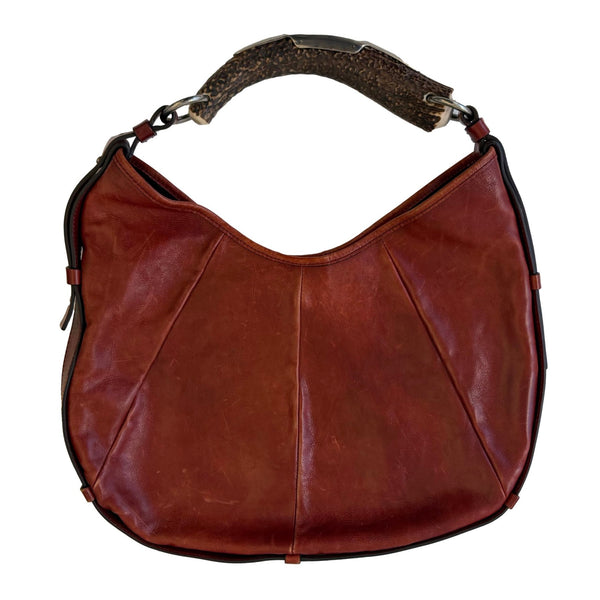 YSL Burgundy Mombasa Bag