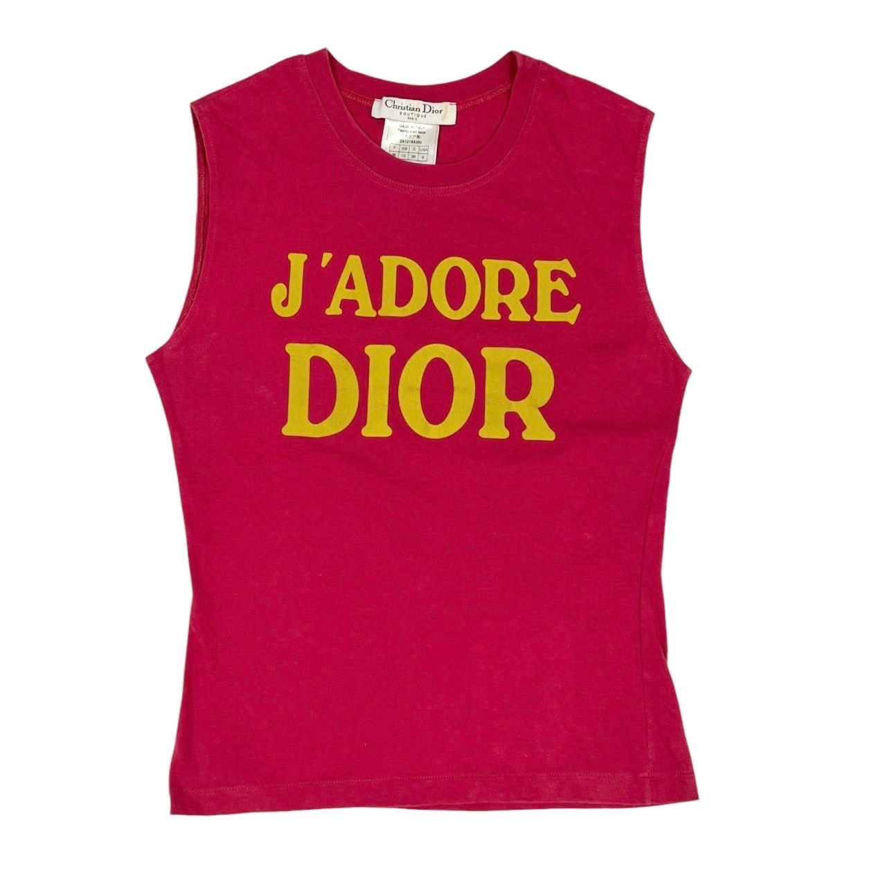 Dior J'Adore Hot Pink + Yellow Tank