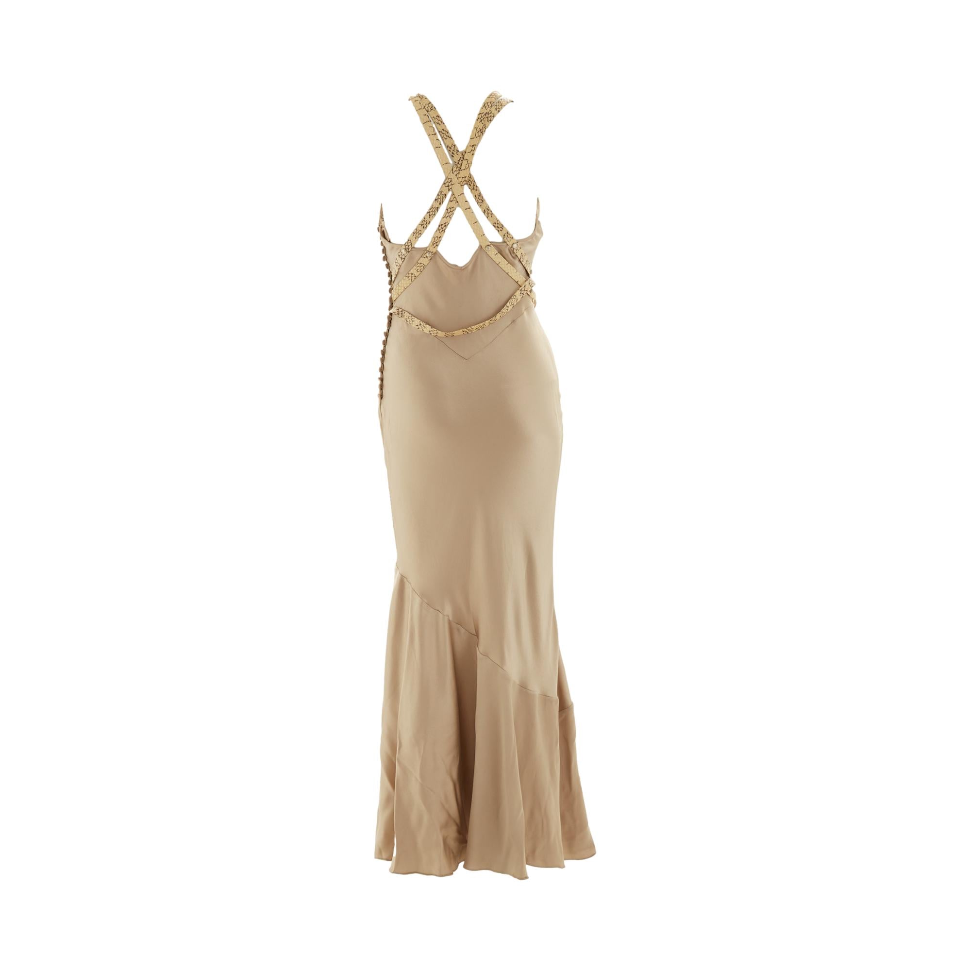 Dior Silk + Snakeskin Strap Gown Treasures of NYC Dior Silk + Snakeskin Strap Gown Treasures of NYC