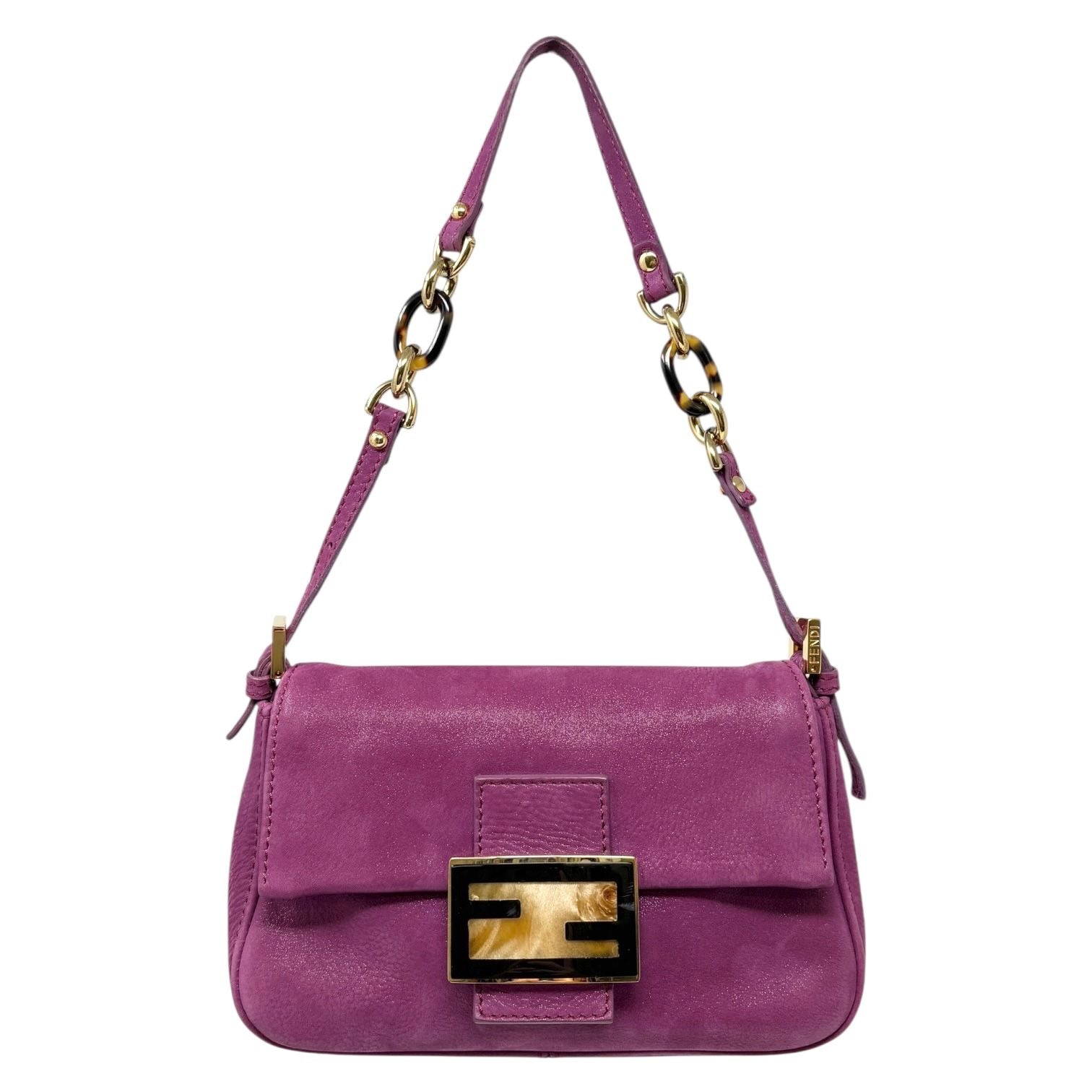 Fendi Pink Mini Baguette Bag