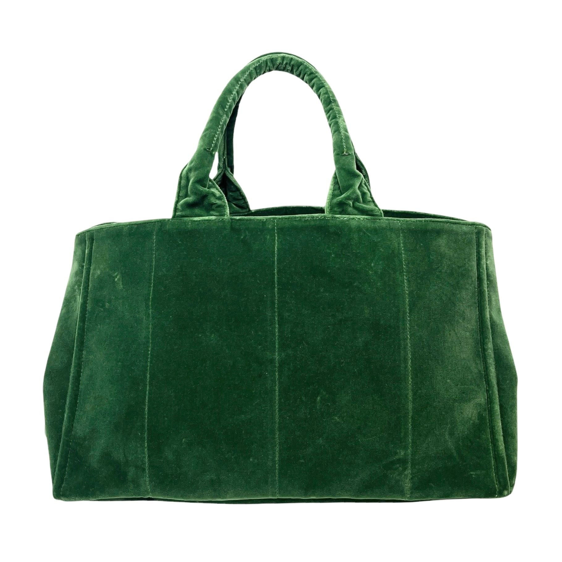 Prada Green Velvet Top Handle Bag – Treasures of NYC