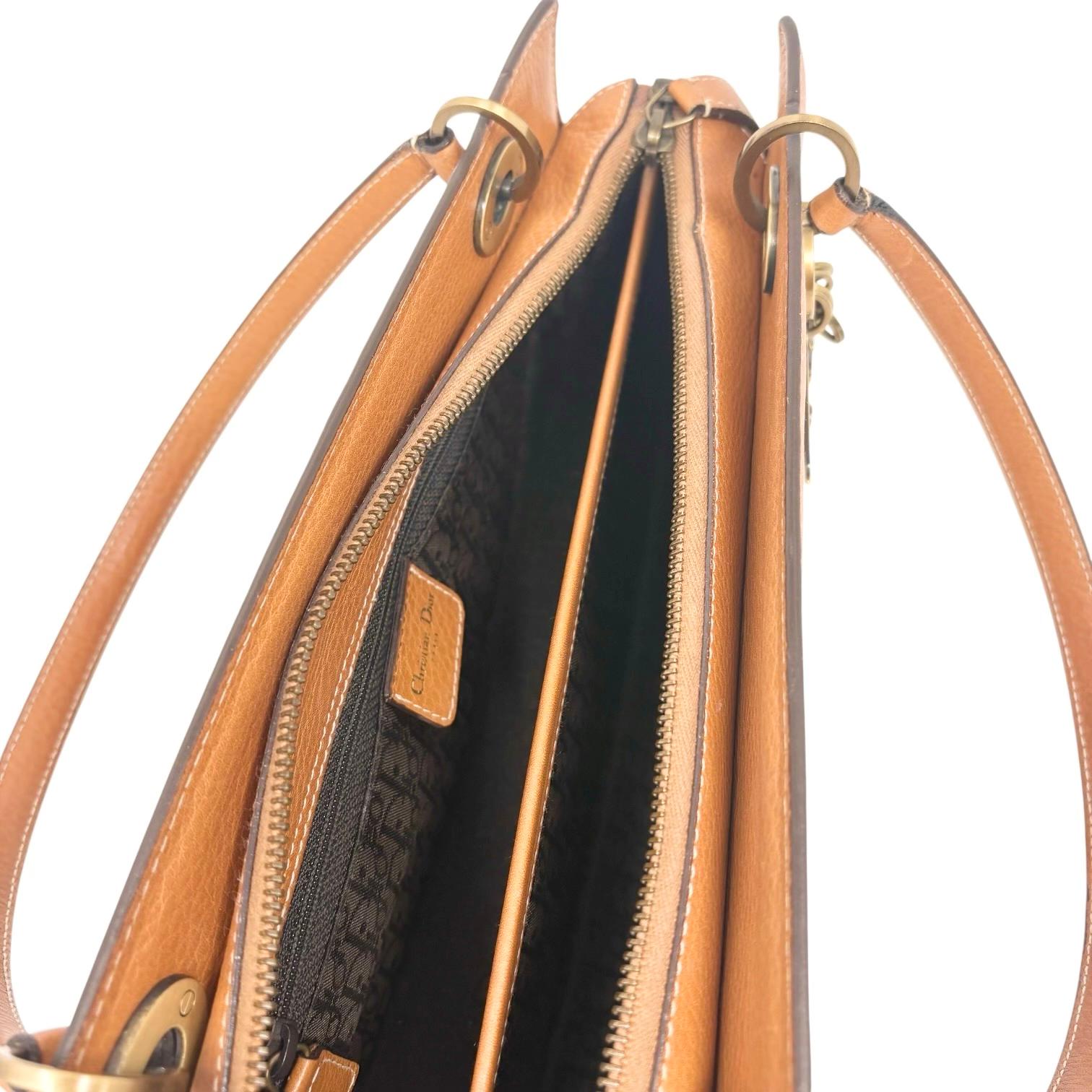 Dior Brown Logo Shoulder Bag