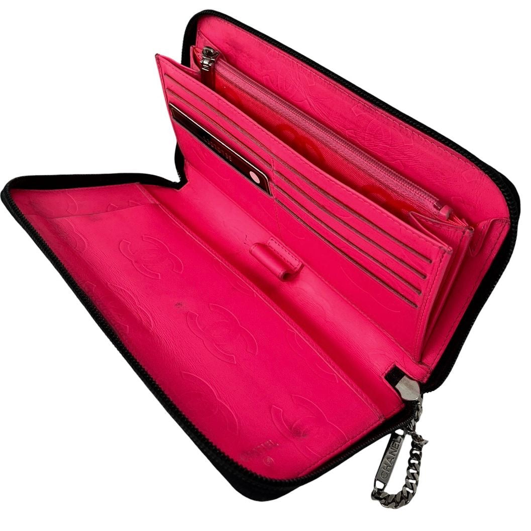 Chanel Black Cambon Logo Wallet