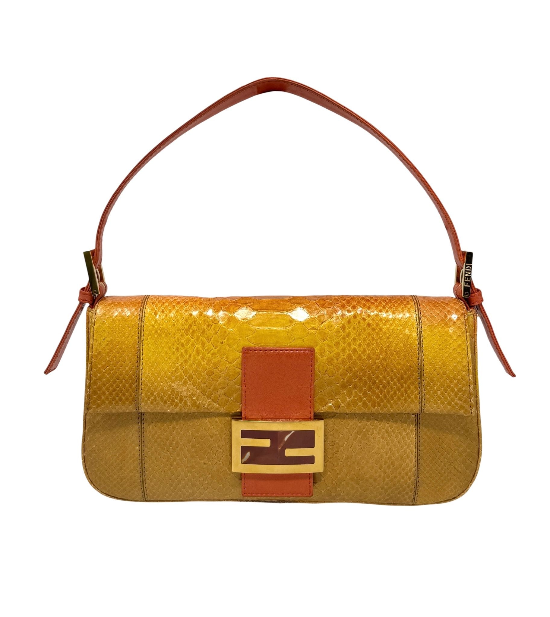 Fendi Python Sunset Baguette
