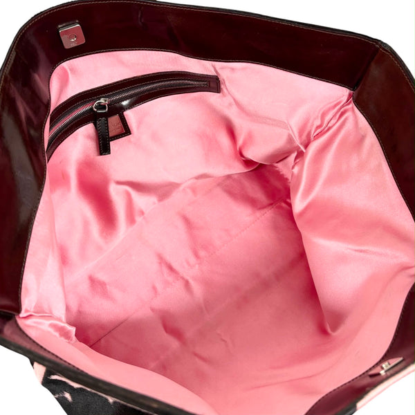 Fendi Pink Cow Print Shoudler Bag