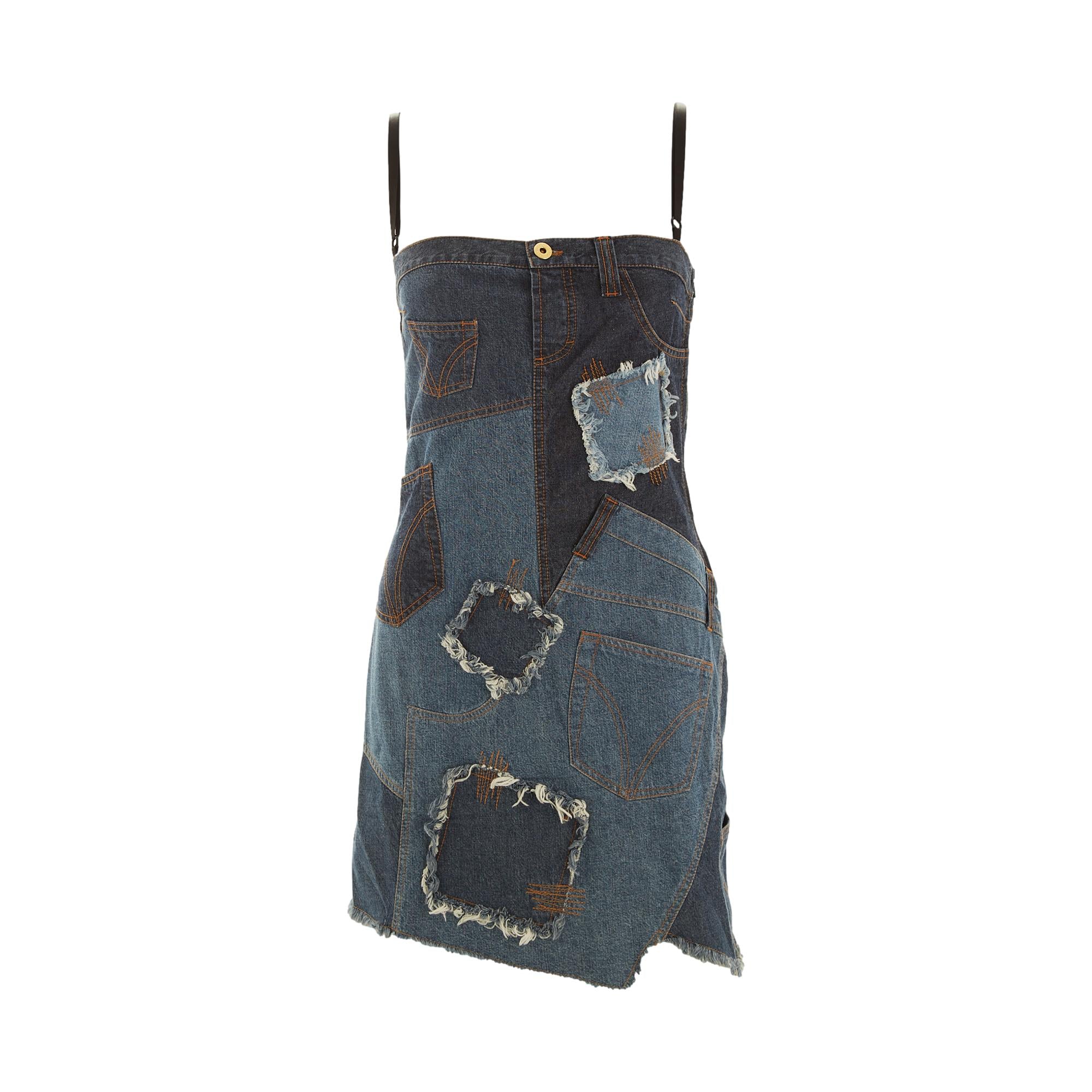 Dolce & Gabbana Denim Patchwork Dress