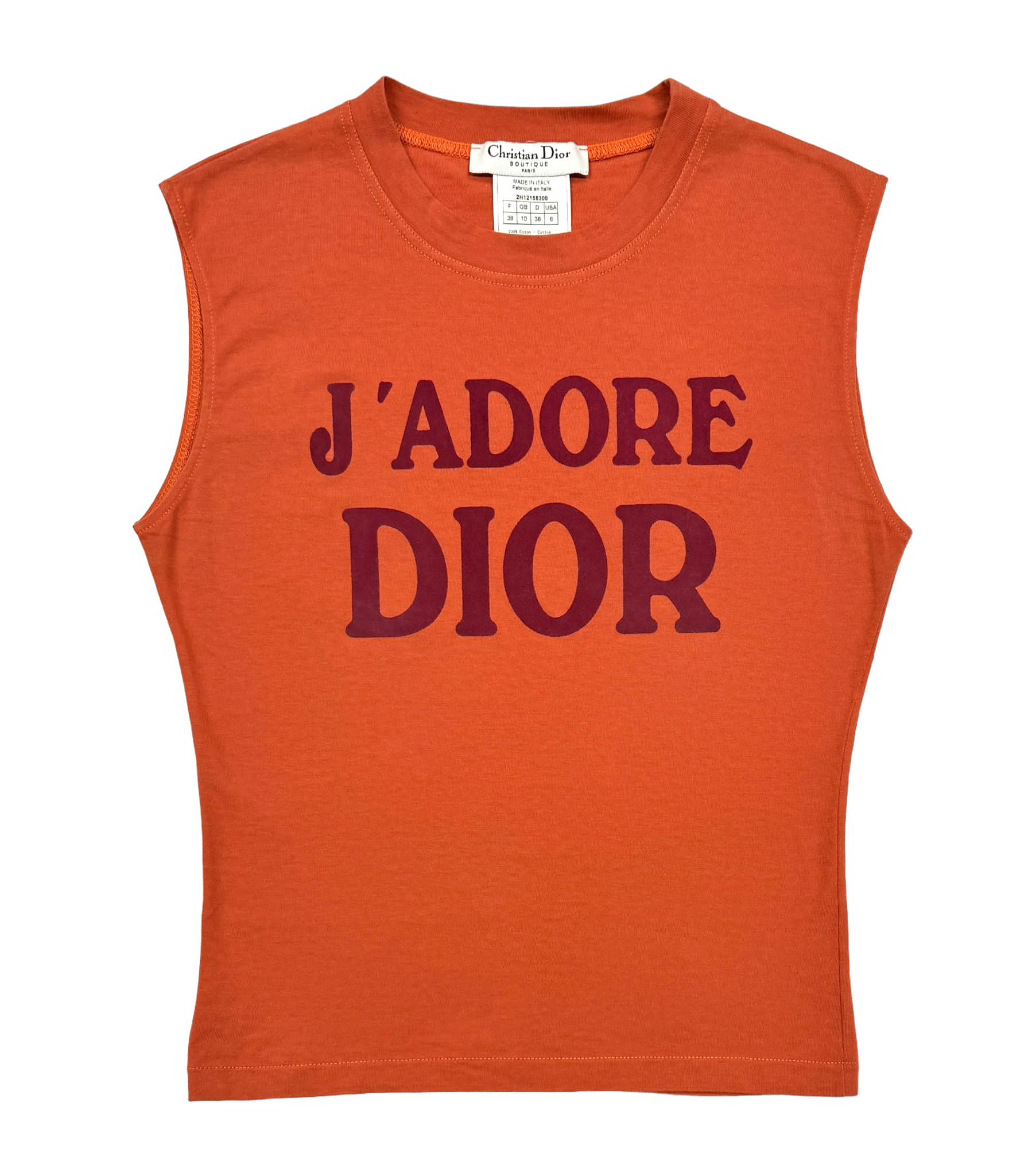 Dior Jadore Tangerine Logo Tank – Treasures of NYC