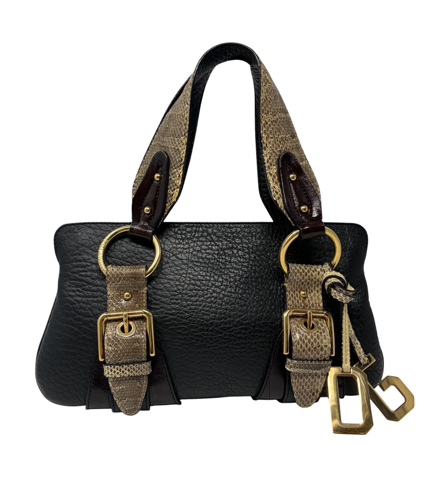 Dolce & Gabbana Black Leather Shoulder Bag