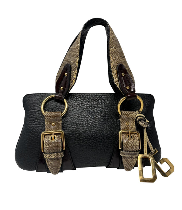 Dolce & Gabbana Black Leather Shoulder Bag