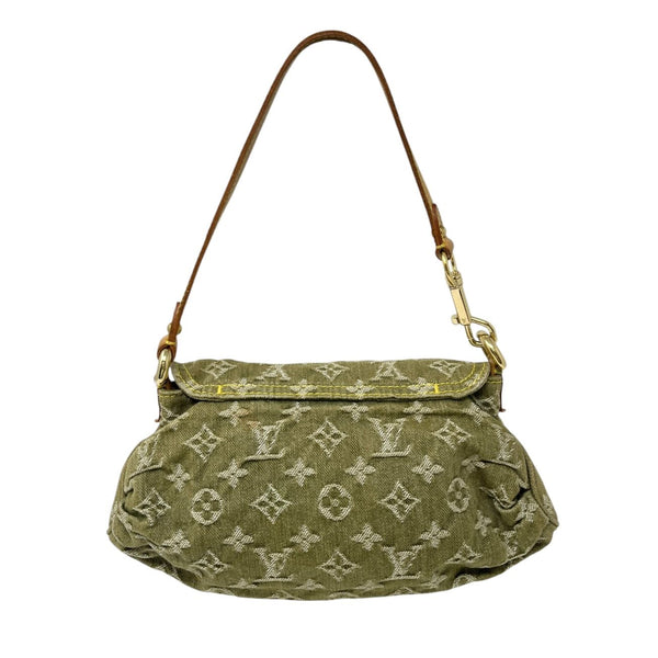 Louis Vuitton Olive Denim Shoulder Bag