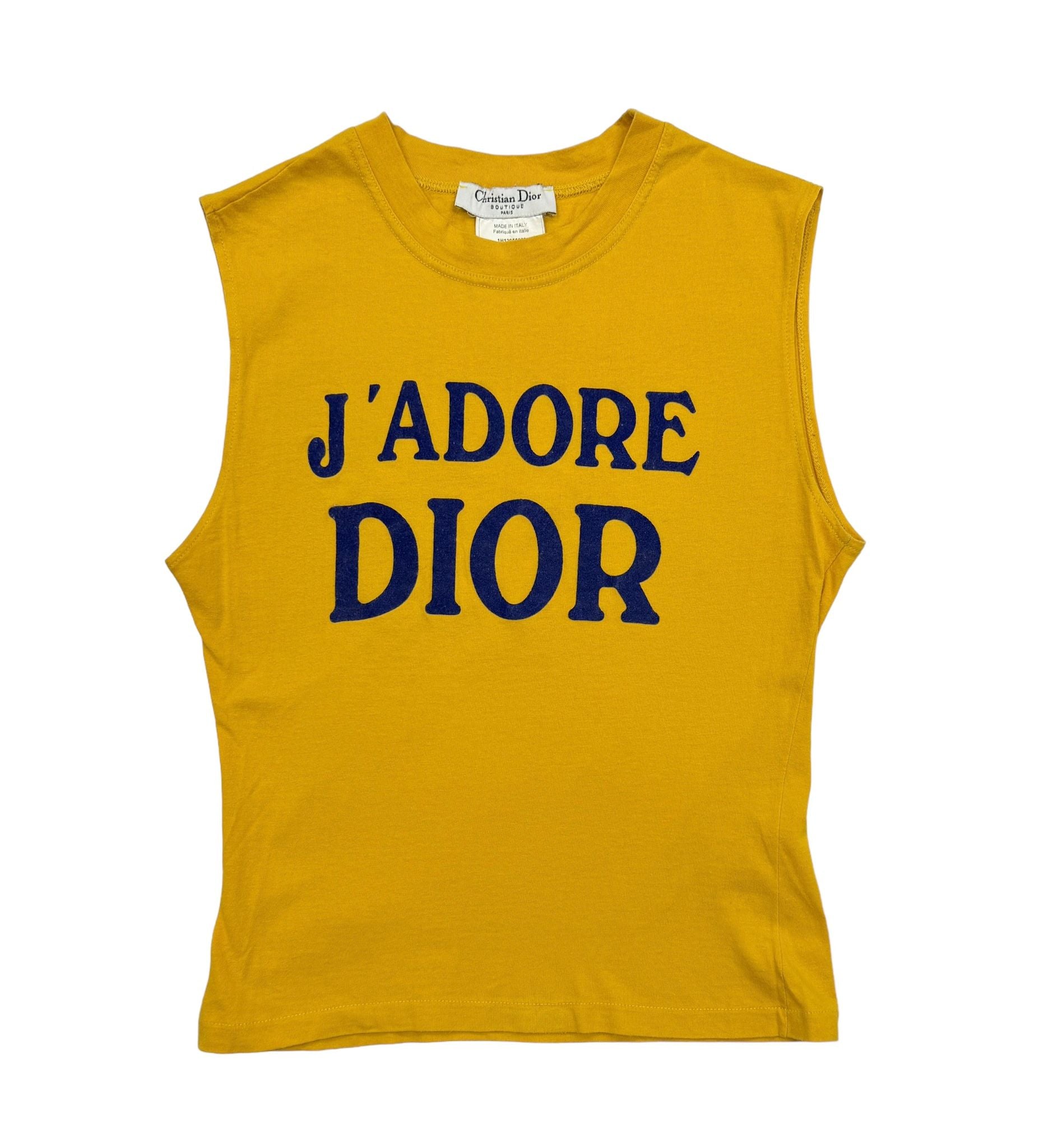 Dior J’adore Yellow Logo Tank