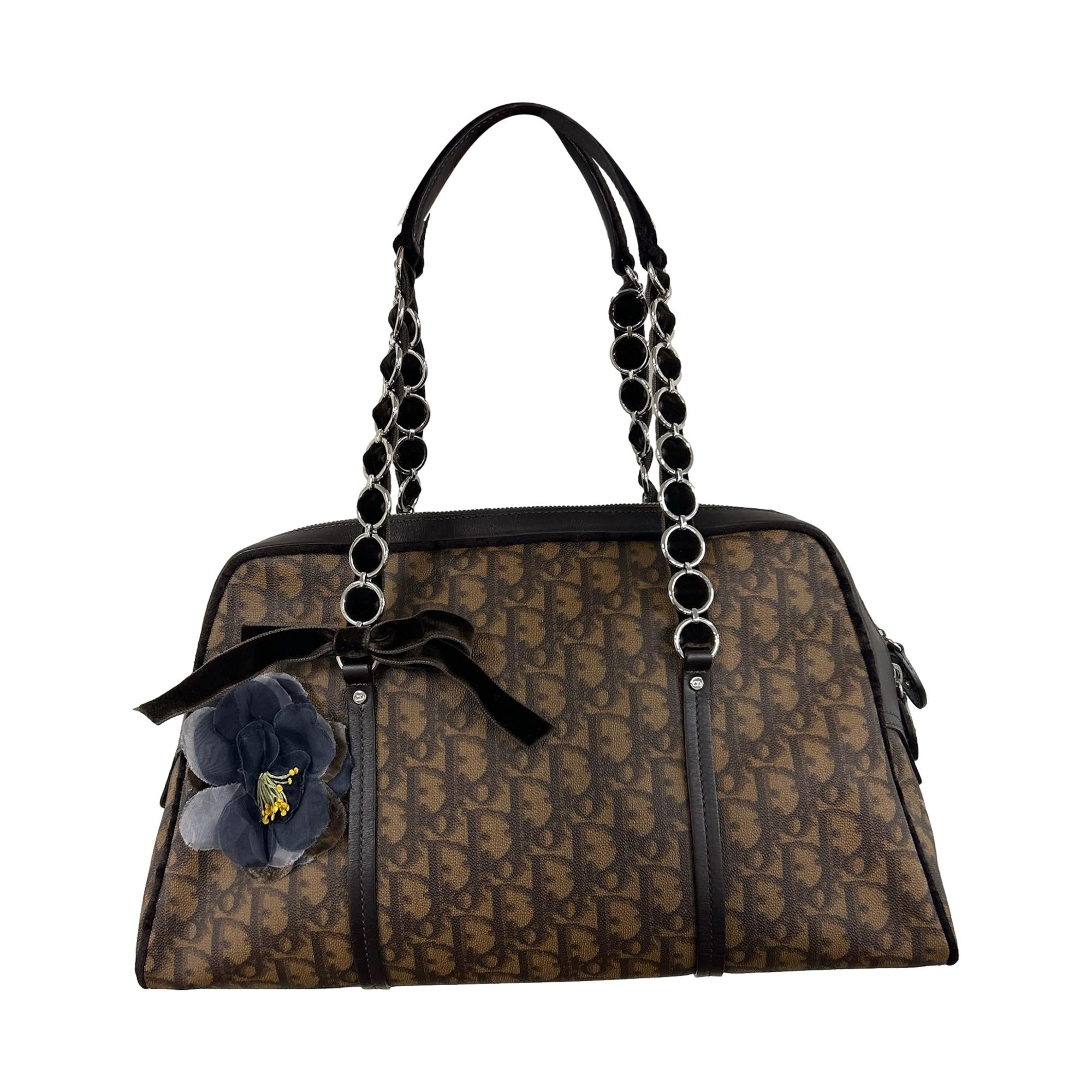 Dior Brown Romantique Shoulder Bag