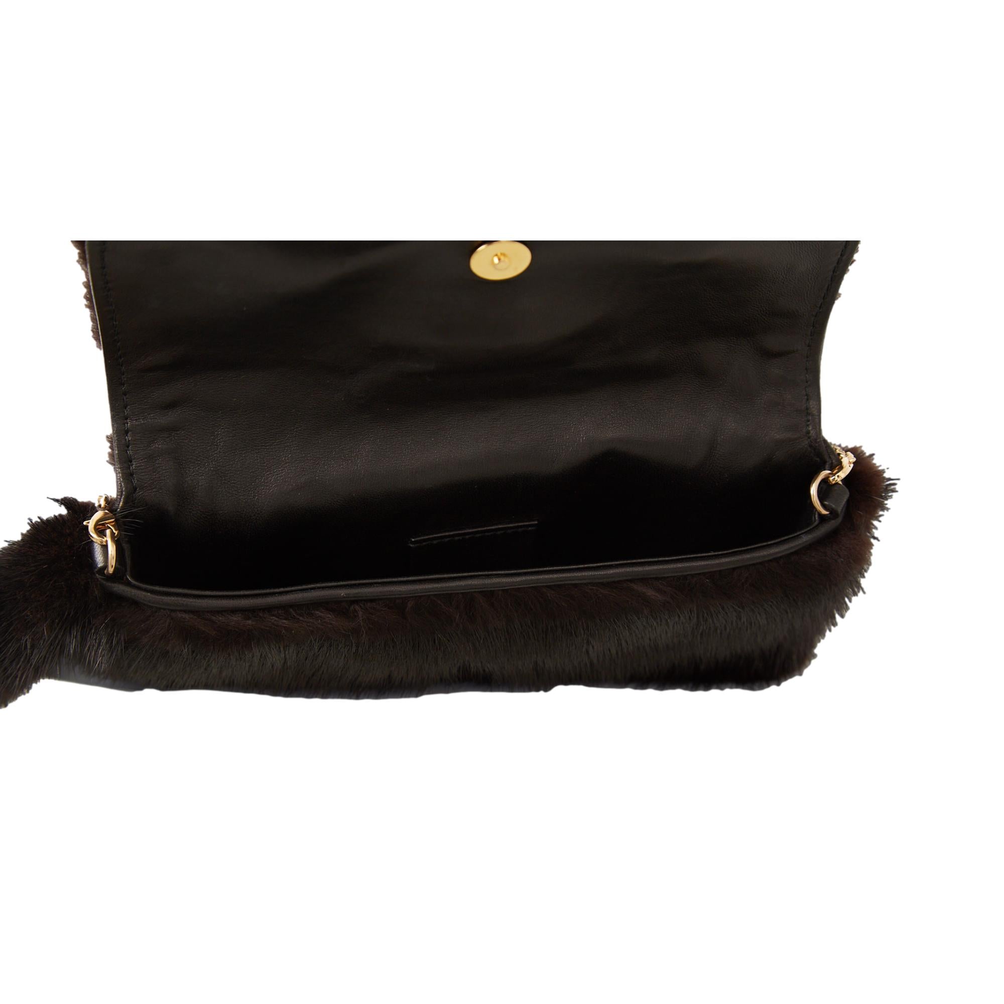 Gucci Black Mink Dragon Clasp Mini Bag – Treasures of NYC