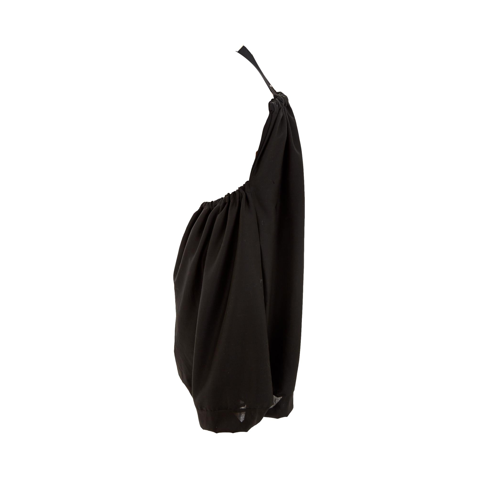 Yohji Yamamoto Black Draped Pocket Dress/ Skirt