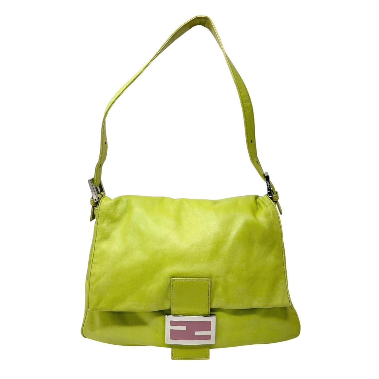 Fendi Lime Green Mama Baguette