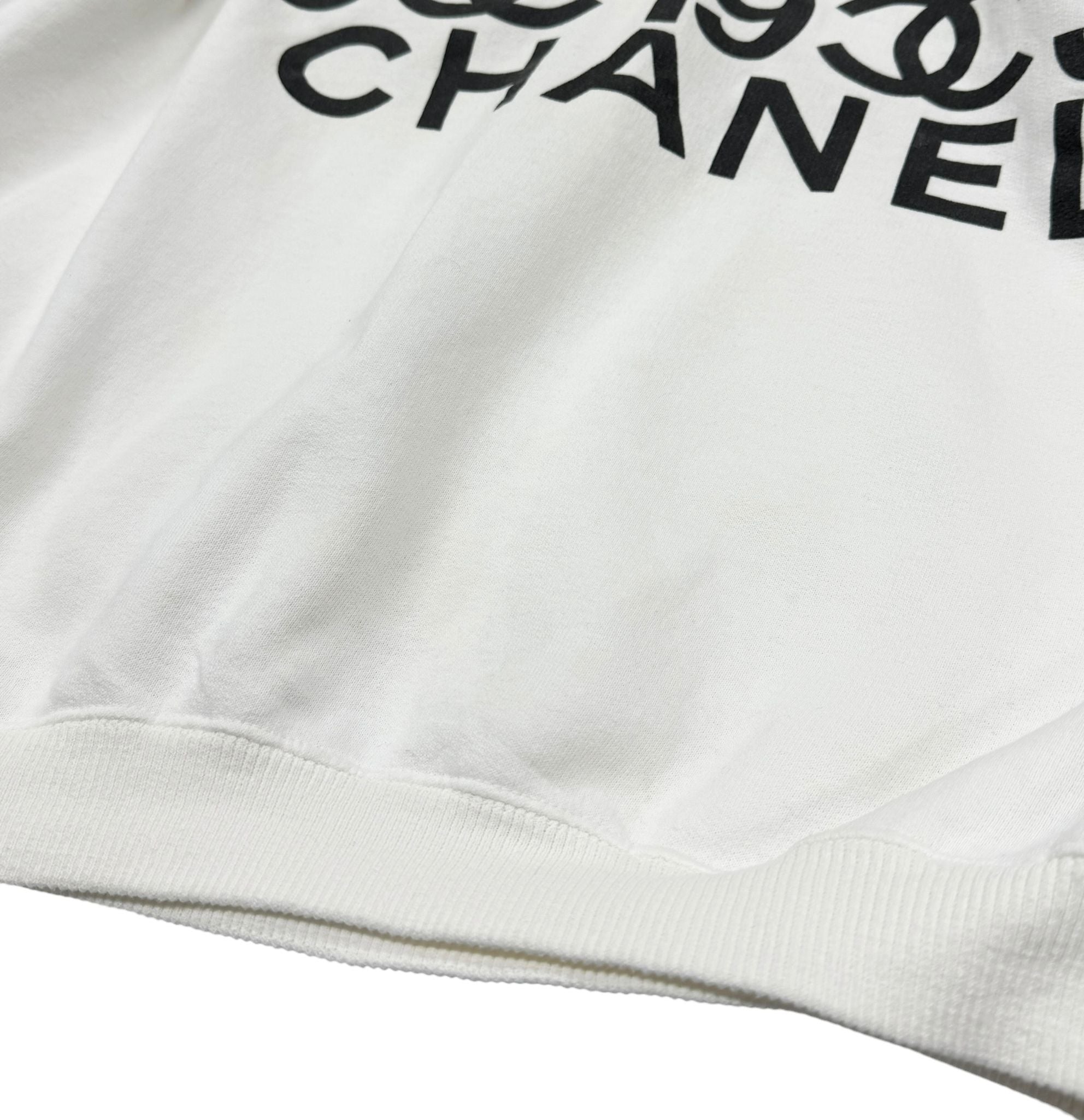 Chanel White Number Logo Hoodie