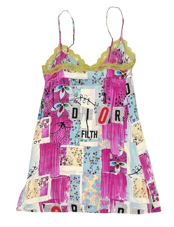 Dior Filth Logo Slip Dress