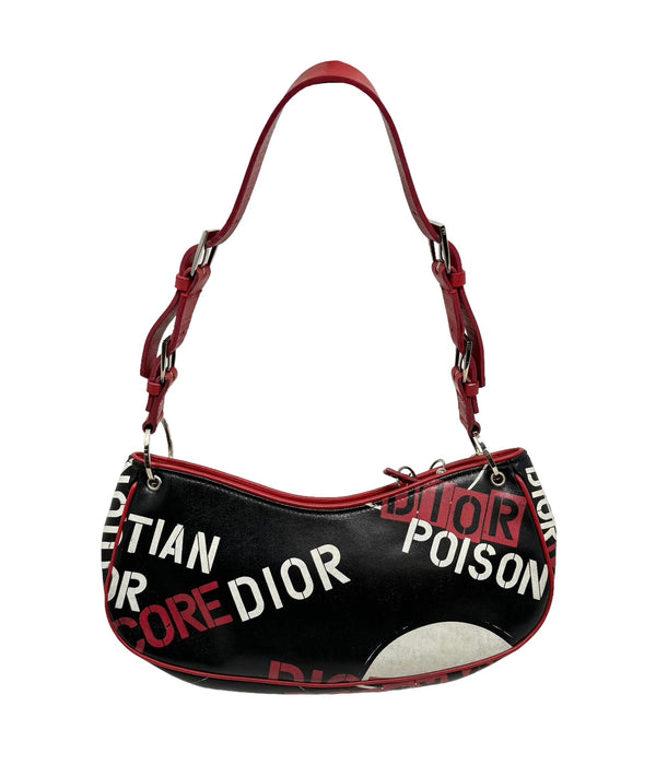 Dior Black Hardcore Pierced Shoulder Bag