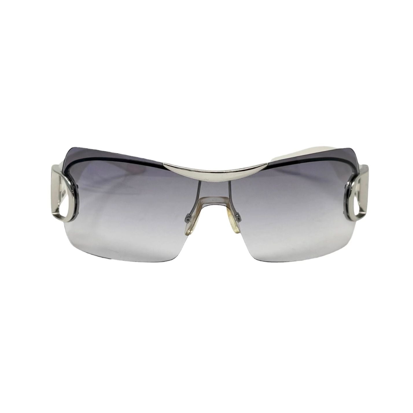 Dior White Logo Jumbo Sunglasses