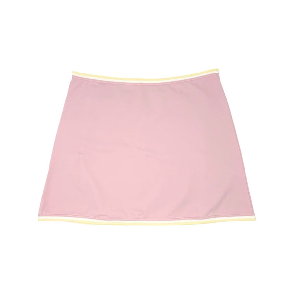 Chanel Pink Logo Stretch Skirt