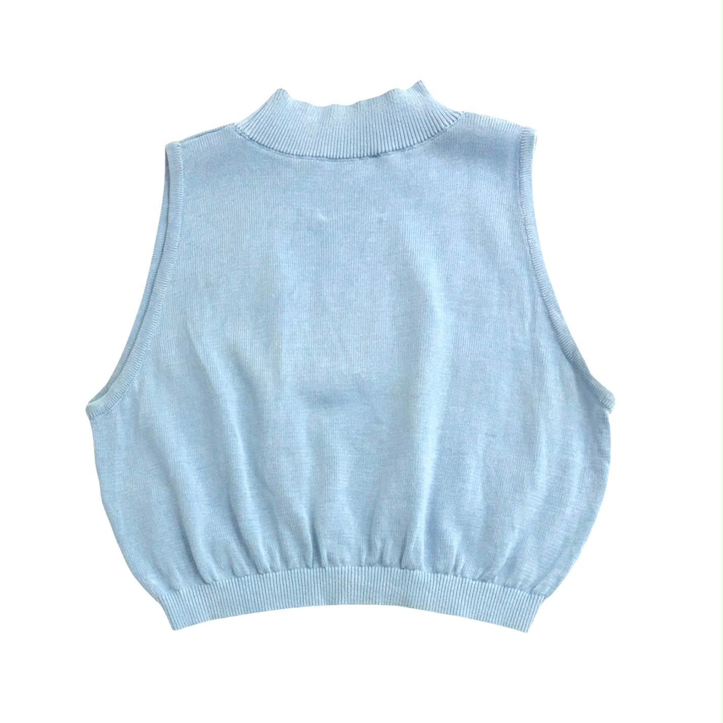 Chanel Blue Logo Sport Crop Top