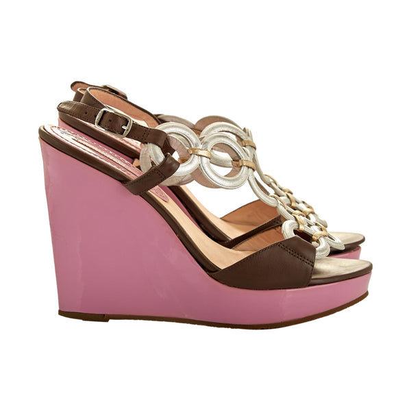 Celine Silver Ring Wedge Heels